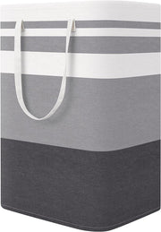 Foldable Moisture-proof Stripes Laundry Basket Dirty Clothes Basket Laundry Basket