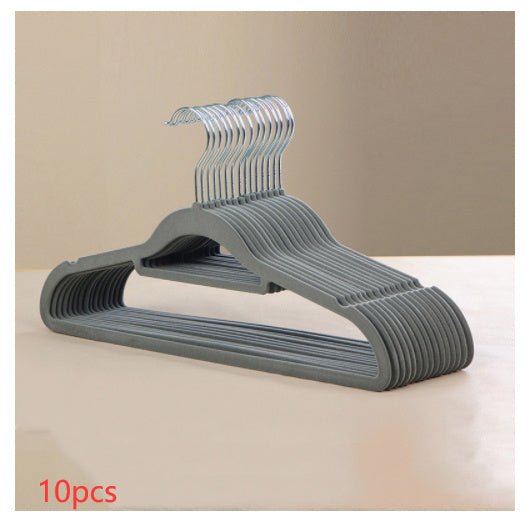 Flocked Non-slip Non-marking Coat Hangers For Home Use
