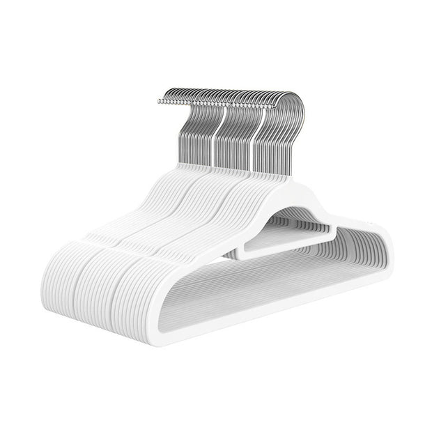 Flocked Non-slip Non-marking Coat Hangers For Home Use