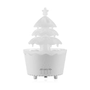 Lucky Tree Oil Diffuser For Christmas Decor, Cute Essential Oil Humidifier With Remote & Timer Settings Red And White