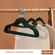 Flocked Non-slip Non-marking Coat Hangers For Home Use