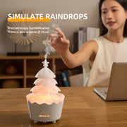 Lucky Tree Oil Diffuser For Christmas Decor, Cute Essential Oil Humidifier With Remote & Timer Settings Red And White