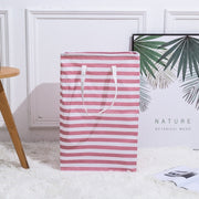 Foldable Moisture-proof Stripes Laundry Basket Dirty Clothes Basket Laundry Basket