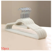 Flocked Non-slip Non-marking Coat Hangers For Home Use