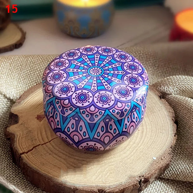 Scented Candles Jar Vintage Flower Candle Jars Soy Wax Fragrance Candle Wedding Birthday Gift Home Decoration 20 Kinds Scents