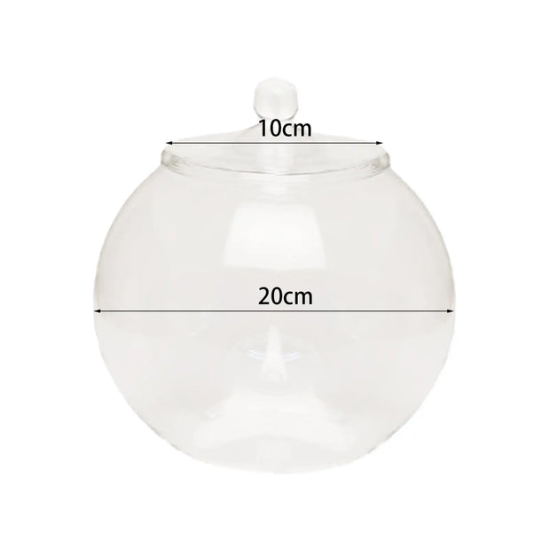 Glass Terrarium Jar DIY Centerpiece Sealed Storage Jar Plants Planter Jar for Desktop Living Room Kitchen Bedroom Coffee