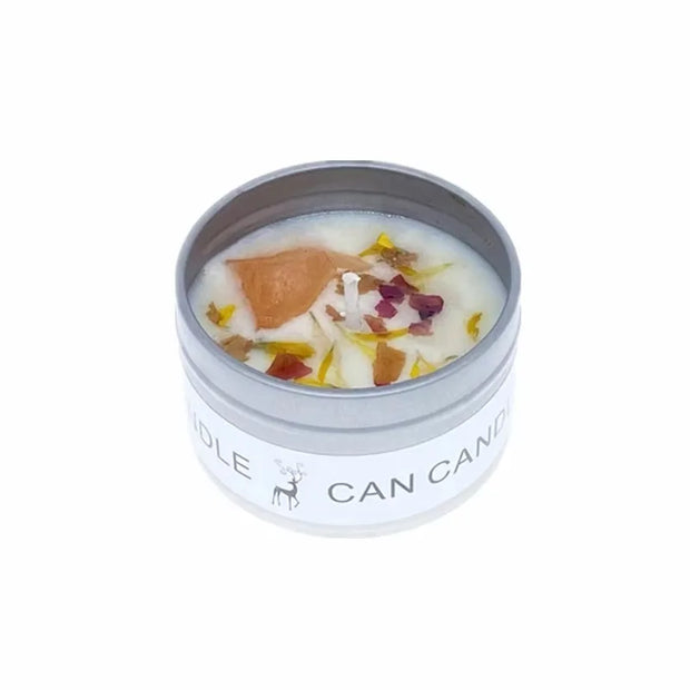 Scented Long Lasting Soy Candles Crystal Stone Dried Flower Fragrance Smokeless Fragrance Candle for Home Decorstion Candle Jar