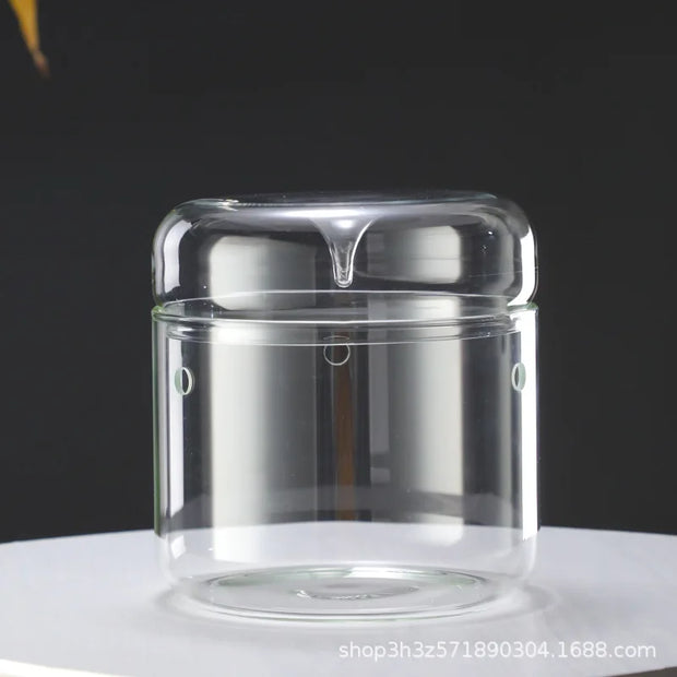 Landscape Moss Vase Indoor Planting Moss Plant Pots Eco Bottle Micro Hole Landscape Glass Cover Perforated Moss Greenhouse Cup