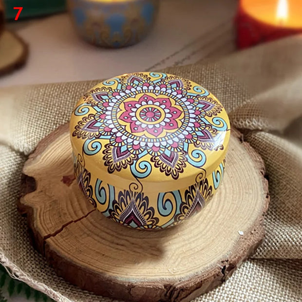 Scented Candles Jar Vintage Flower Candle Jars Soy Wax Fragrance Candle Wedding Birthday Gift Home Decoration 20 Kinds Scents