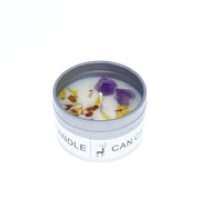 Scented Long Lasting Soy Candles Crystal Stone Dried Flower Fragrance Smokeless Fragrance Candle for Home Decorstion Candle Jar