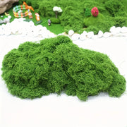 100g Simulated Moss, Green Moss Silk Micro Landscape Decoration, DIY Lawn Potted Green Plants Aquarium Landscape Decoration