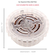 5cm Aquarium Fish Tank Media Moss Ball Live Plant Filter Filtration Decor Home Decoration Nature Sea Plant