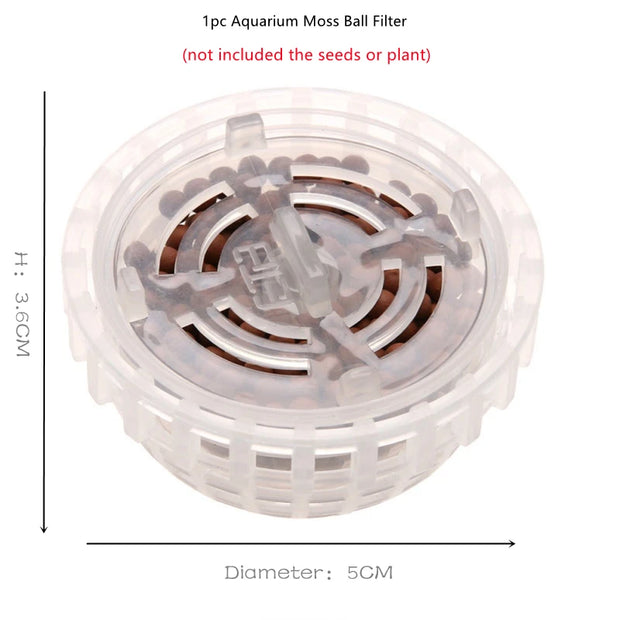 5cm Aquarium Fish Tank Media Moss Ball Live Plant Filter Filtration Decor Home Decoration Nature Sea Plant