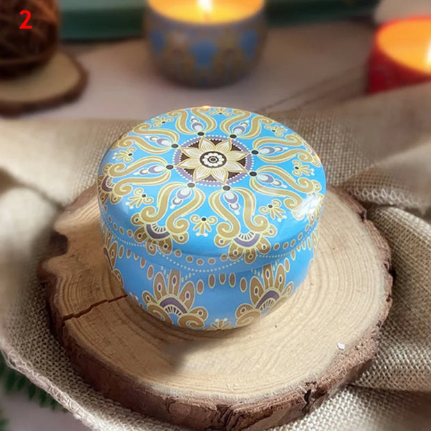 Scented Candles Jar Vintage Flower Candle Jars Soy Wax Fragrance Candle Wedding Birthday Gift Home Decoration 20 Kinds Scents
