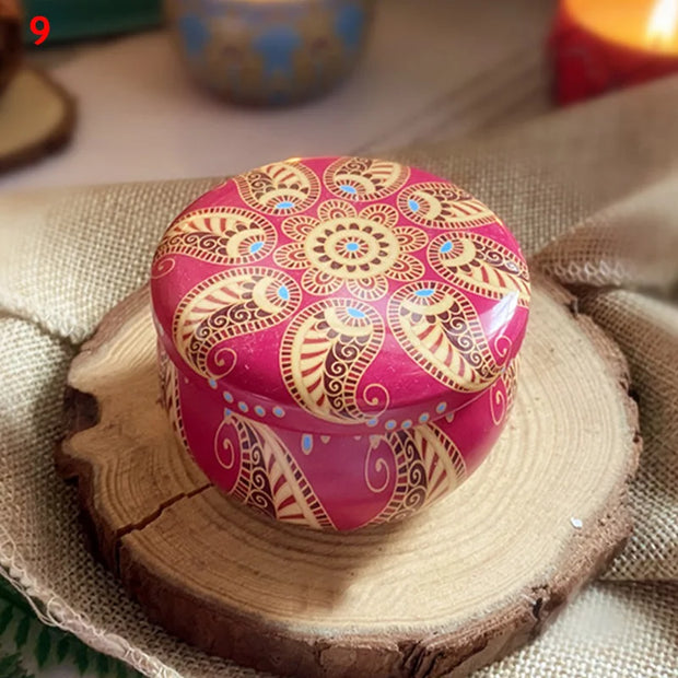 Scented Candles Jar Vintage Flower Candle Jars Soy Wax Fragrance Candle Wedding Birthday Gift Home Decoration 20 Kinds Scents