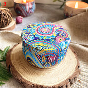 Scented Candles Jar Vintage Flower Candle Jars Soy Wax Fragrance Candle Wedding Birthday Gift Home Decoration 20 Kinds Scents