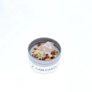 Scented Long Lasting Soy Candles Crystal Stone Dried Flower Fragrance Smokeless Fragrance Candle for Home Decorstion Candle Jar
