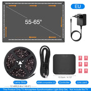 Ambient TV Backlight, TV Backlight LED Sync to Screen, WS2811 Led Strip Lights, One-Key Quick Sync Gaming Light, for 40-85 In TV