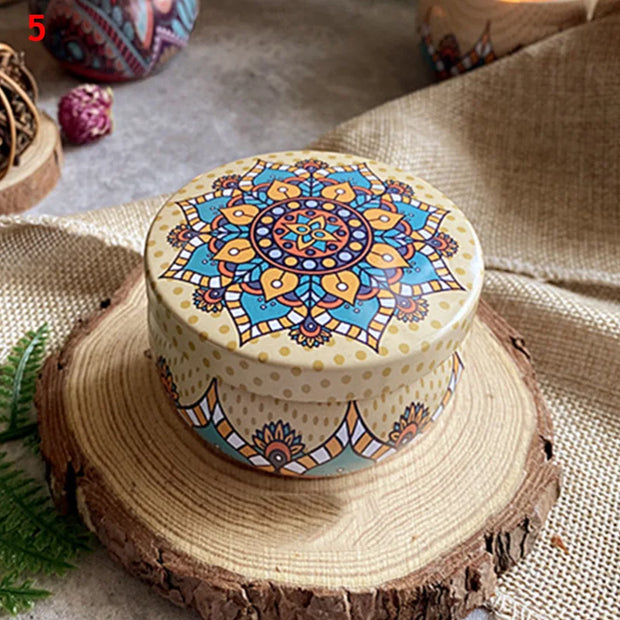 Scented Candles Jar Vintage Flower Candle Jars Soy Wax Fragrance Candle Wedding Birthday Gift Home Decoration 20 Kinds Scents