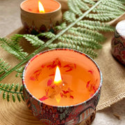 Scented Candles Jar Vintage Flower Candle Jars Soy Wax Fragrance Candle Wedding Birthday Gift Home Decoration 20 Kinds Scents
