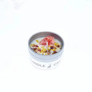 Scented Long Lasting Soy Candles Crystal Stone Dried Flower Fragrance Smokeless Fragrance Candle for Home Decorstion Candle Jar