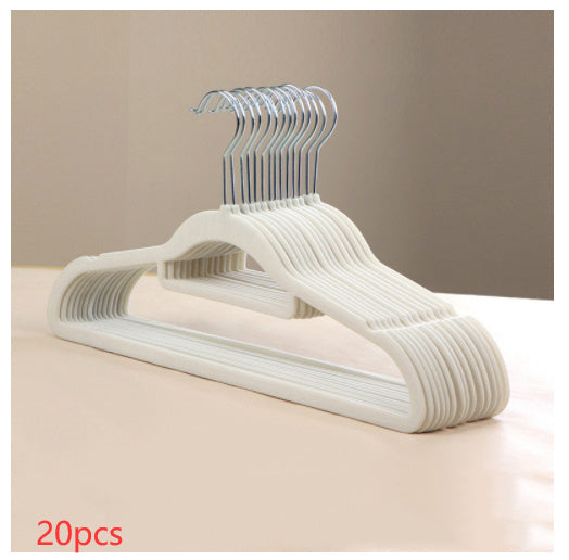 Flocked Non-slip Non-marking Coat Hangers For Home Use