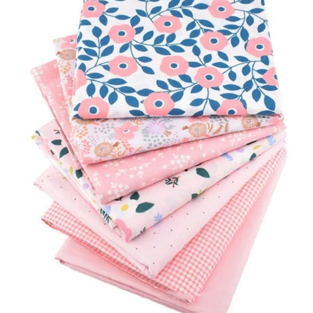 Cotton Twill Printed Fabric DIY Handmade Patchwork Cloth Set