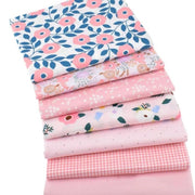 Cotton Twill Printed Fabric DIY Handmade Patchwork Cloth Set
