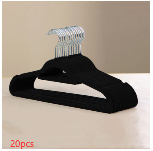 Flocked Non-slip Non-marking Coat Hangers For Home Use